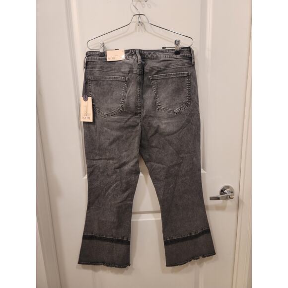 NYDJ Fiona Slim Flare Jeans with Fray Hem in Nobelle - Picture 3 of 8
